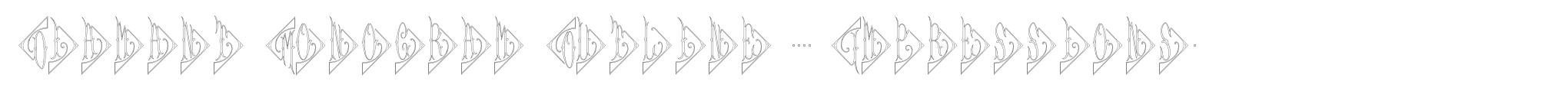 Diamant Monogram Outline (250 Impressions) image